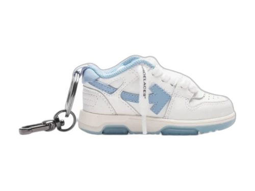 OFF-WHITE Out Of Office Keychain White/Light Blue (OMZG094C99PLA0010140)