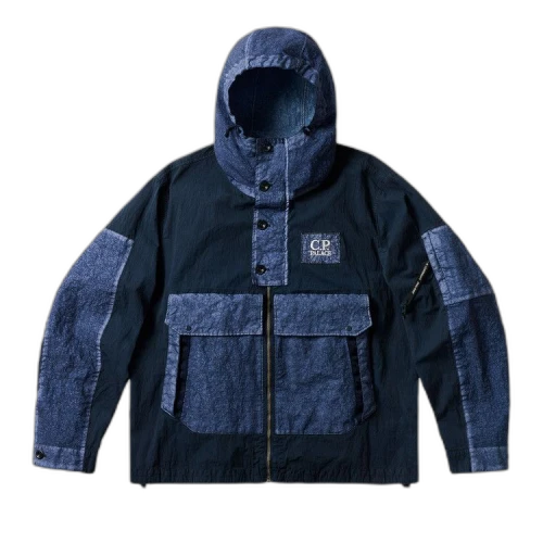 Palace x C.P. Company 50 Fili Heavy Mixed Hooded Jacket 'Navy'