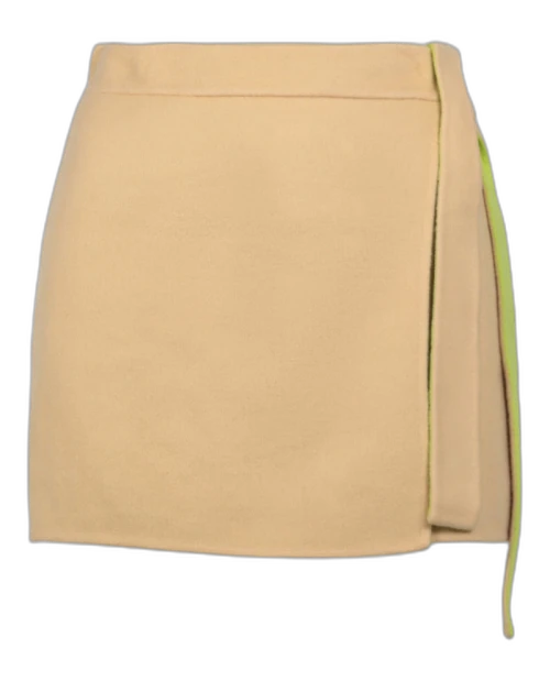OFF-WHITE Wool Blend Mini Skirt Green