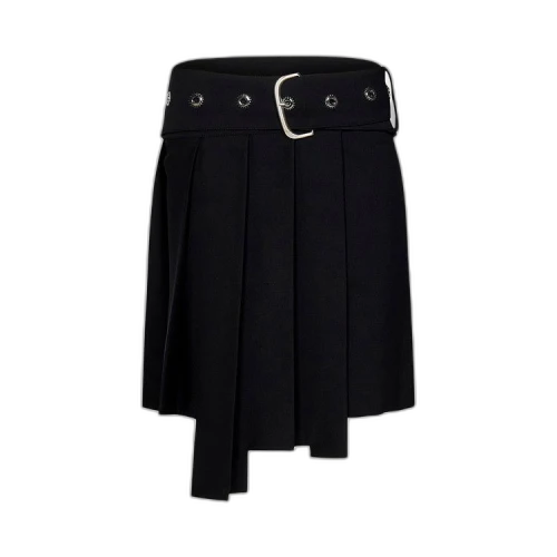 Off-White Belted Pleated Mini Skirt 'Black'