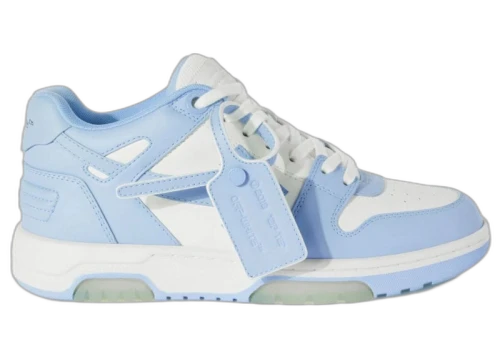 Off-White Out Of Office Calf Leather White Baby Blue (Women's)