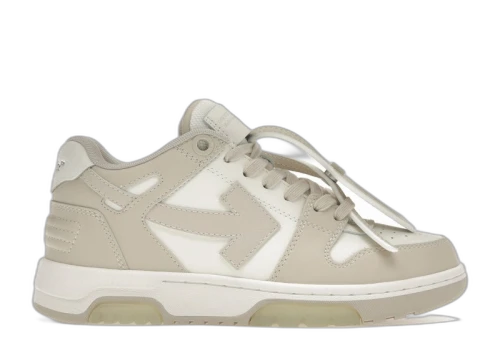 Off-White Out Off Office Calf Leather White Beige (Women's)