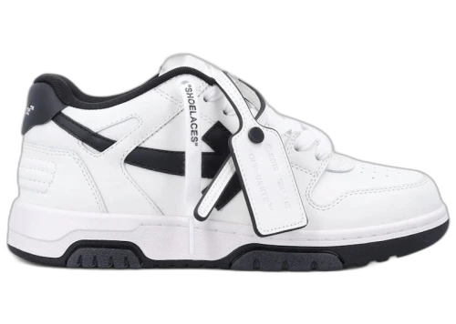 OFF-WHITE Out Of Office OOO Low Tops White Black (Black Outsole) (Women's)