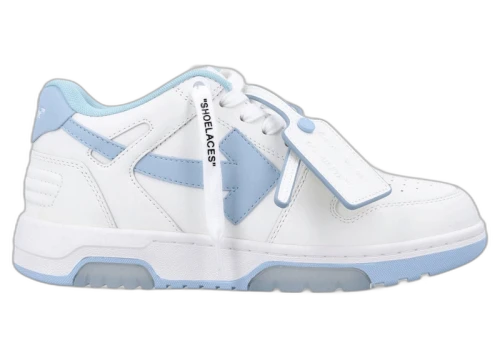 OFF-WHITE Out Of Office OOO Low Tops White Light Blue (Women's)