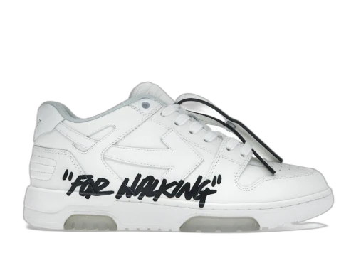 OFF-WHITE Out Of Office OOO Low Tops For Walking White Black (Women's)