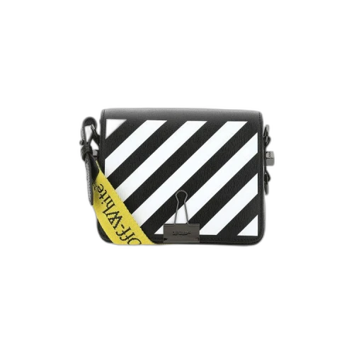 Off-White Diag Flap Bag 'Black/White'