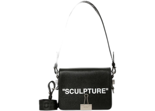 OFF-WHITE Binder Clip Bag Sculpture Black White