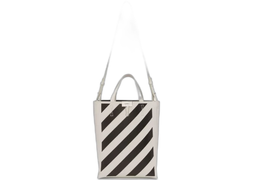 OFF-WHITE Tote Diag Off White Black