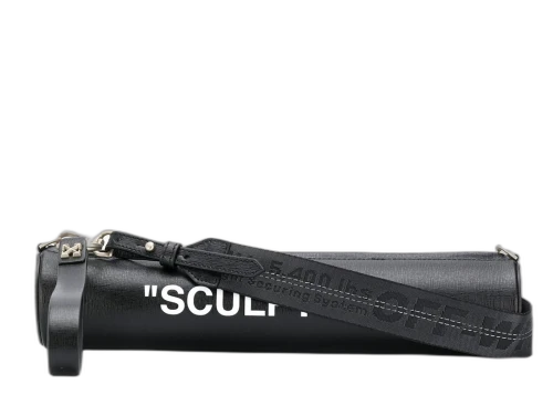 OFF-WHITE Relay Baton Bag Sculpture Black White