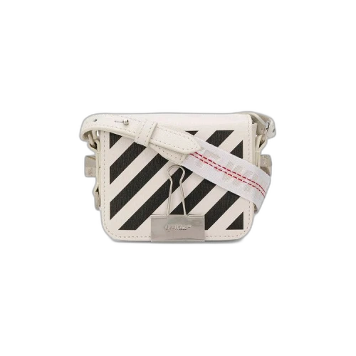 Off-White Diag Baby Flap Bag 'White'