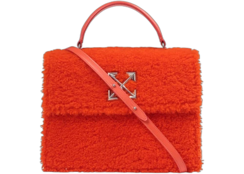 OFF-WHITE 2.8 Jitney Bag Furry Orange