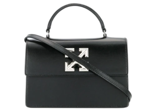 OFF-WHITE Arrow Logo Shoulder Bag Black