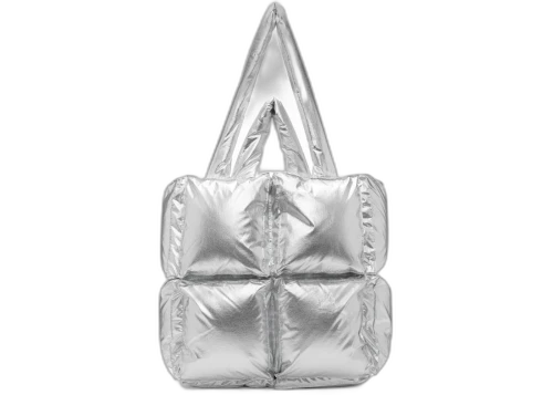 OFF-WHITE Puffy Bag Nylon Small Silver