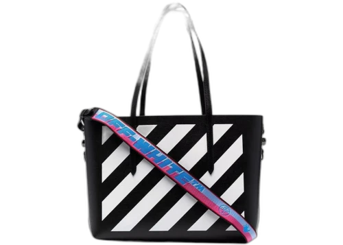 OFF-WHITE Diag Binder Shopper FW21 Black/White/Fuchsia/Blue