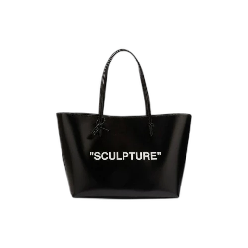OFF-WHITE Day Off 40 Quote Tote Bag Black/White