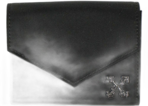 OFF-WHITE Logo Wallet (6 Card Slot) Nylon Small Black