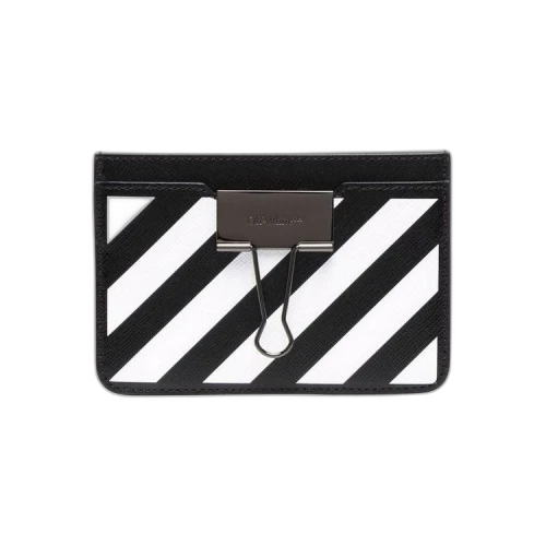 OFF-WHITE Card Case Binder Simple Black/White