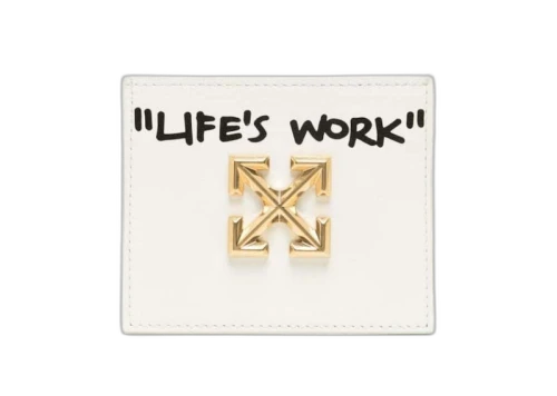 Off-White Life's Work Coin Wallet White