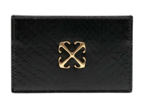 OFF-WHITE Jitney Simple Card Case Ayers Black