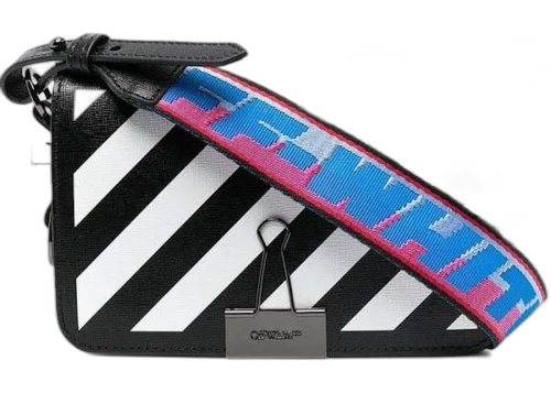 OFF-WHITE Diag Mini Flap Black/White
