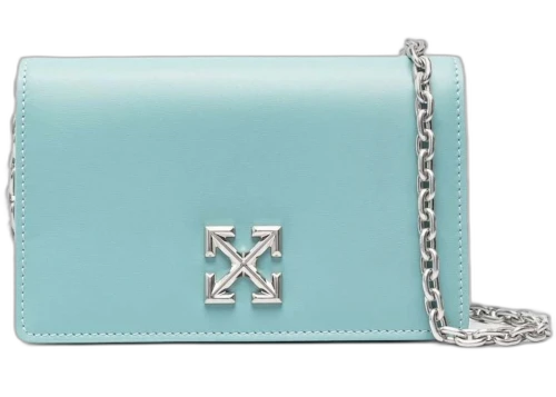 OFF-WHITE Jitney 0.5 Shoulder Bag Light Blue/Grey