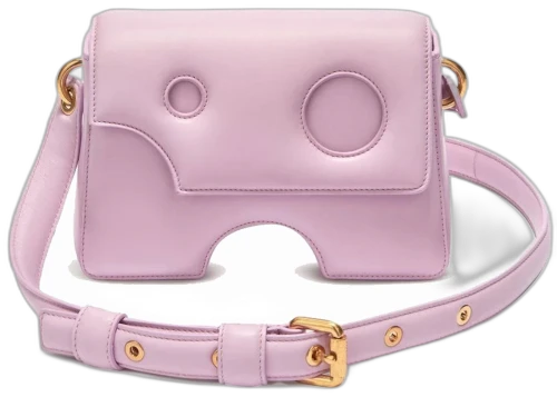 OFF-WHITE Burrow 22 Logo Print Shoulder Bag Dark Pink