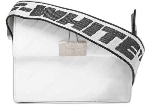 OFF-WHITE Binder 18 Shoulder Bag SS22 Diag Embossed White Black