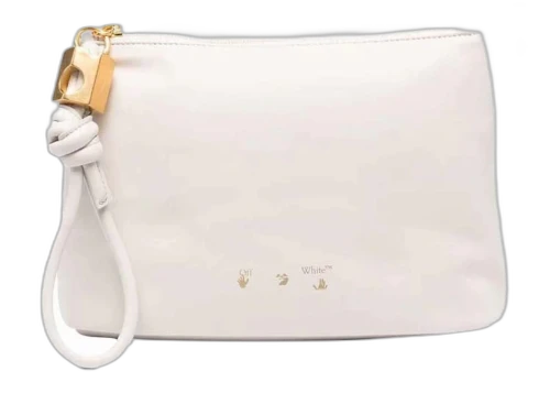 OFF-WHITE Slider-25 Pouch White
