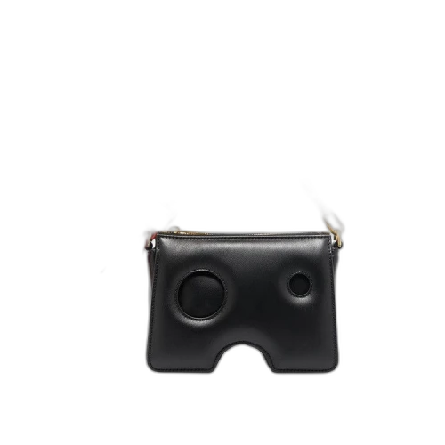 OFF-WHITE Burrow 15 Leather Mini Bag Black