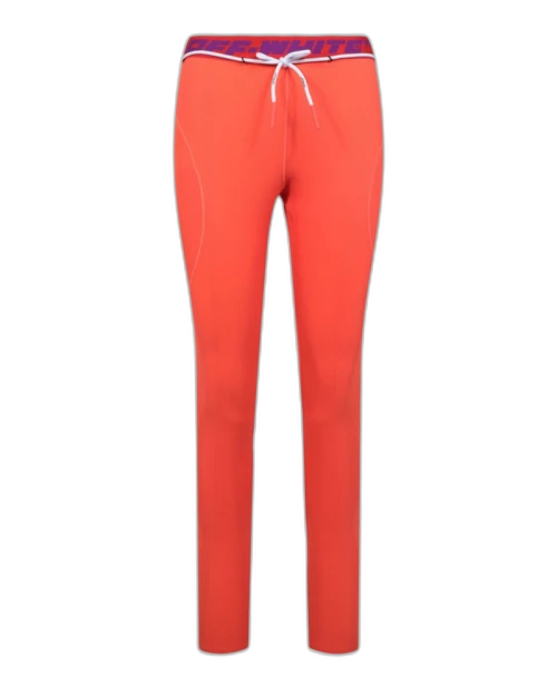 OFF-WHITE Logo Banded Leggings Orange