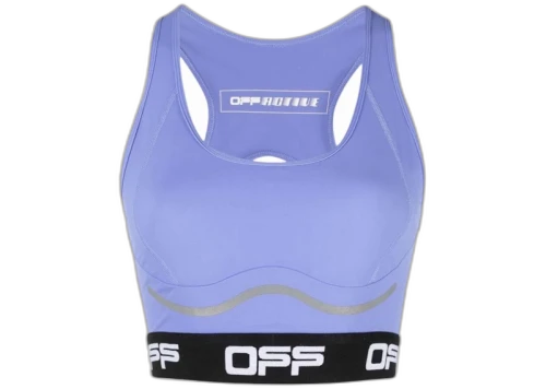 OFF-WHITE Logo-Underband Bra Top Cornflower Blue