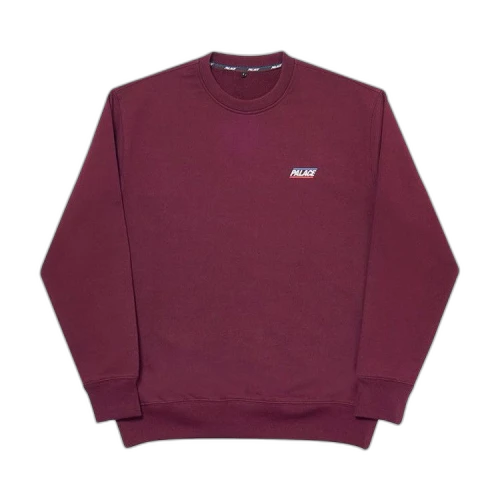 Palace Basically A Crew 'Burgundy'