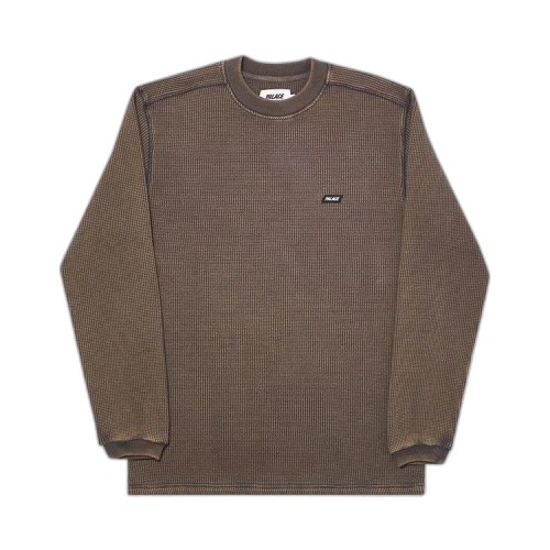 Palace Waffle On Longsleeve 'Grey'