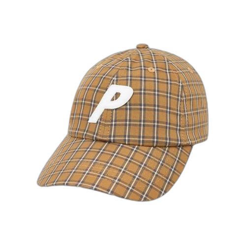 Palace Plaid P 6-Panel 'Mustard'