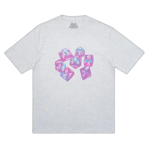 Palace Roll Das Dice Pay Das Price T-Shirt 'Grey Marl'