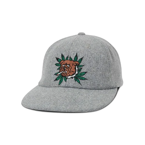 Palace Weed Bulldog Wool 6-Panel 'Grey'