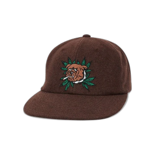 Palace Weed Bulldog Wool 6-Panel 'Brown'