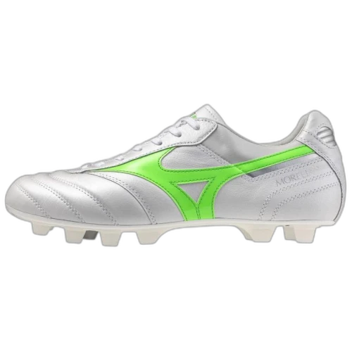 Mizuno Morelia II Japan MD White Neon Green Galaxy Silver