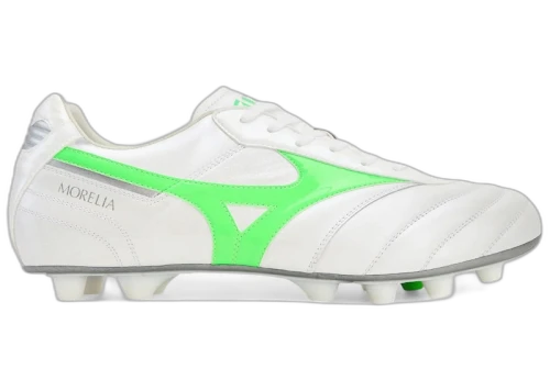 Mizuno Morelia II Elite MD White Neon Green Galaxy Silver