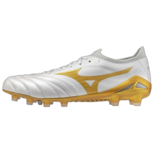 Mizuno Morelia Neo 4 Soccer Shoes Unisex White Gold