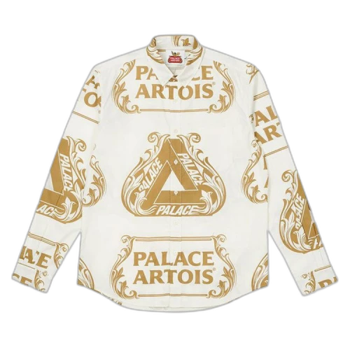 Palace x Stella Artois Oxford Shirt 'White/Gold'