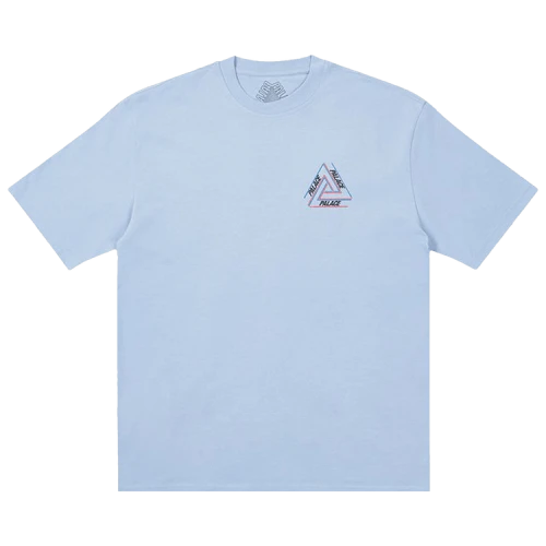 PALACE Unisex Basically A Tri-freg Baby Printing Round-neck Blue