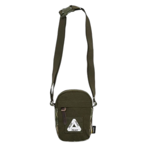 Palace X-Pac Cotton Canvas Shot Bag 'Olive'
