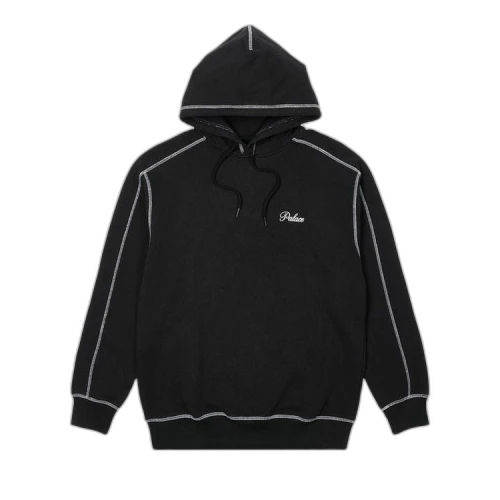Palace Chain Stitch Hood 'Black'