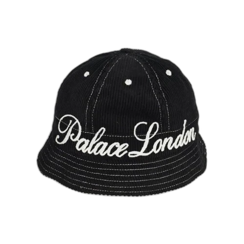 Palace Chain Stitch Bell Bucket Hat 'Black'