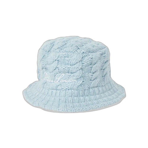 Palace Cable Knit Bucket Hat 'Baby Blue'
