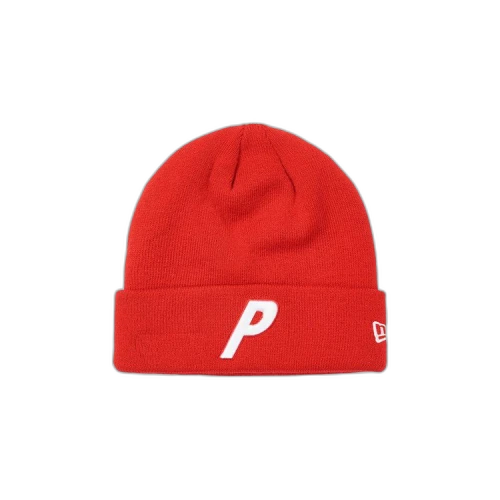 Palace x New Era P Beanie 'Red'