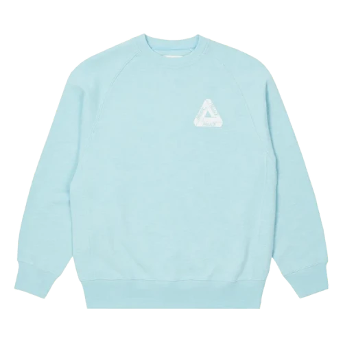 Palace Tri-Ferg Slub Crew 'Light Blue'