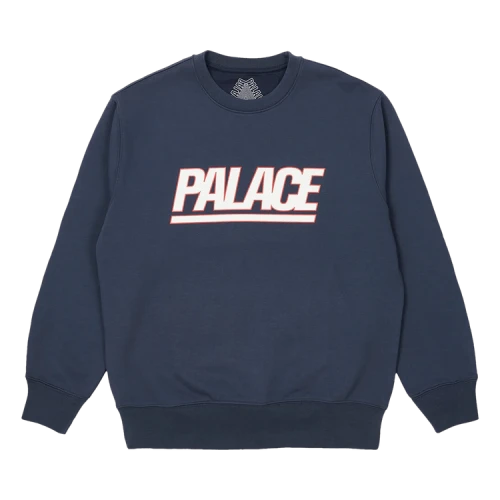 Palace Gigantic Crew 'Navy'