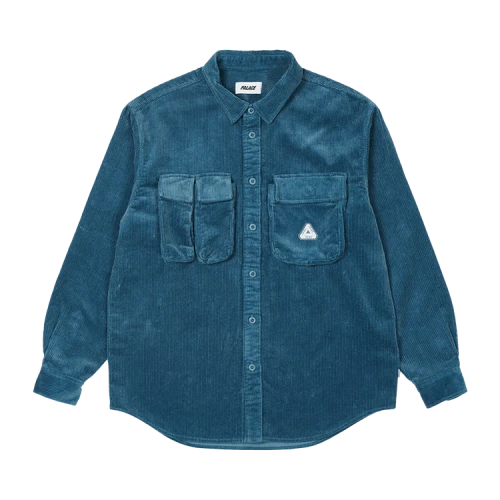 Palace Cargo Cord Shirt 'Blue'